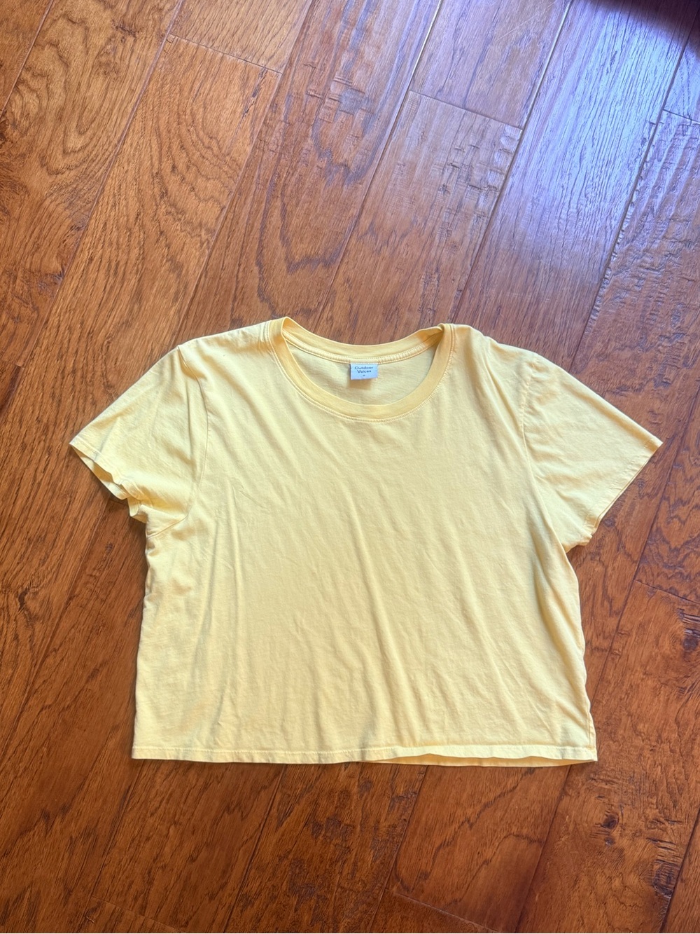 Outdoor voices Yellow Short-Sleeve Crewneck Tee